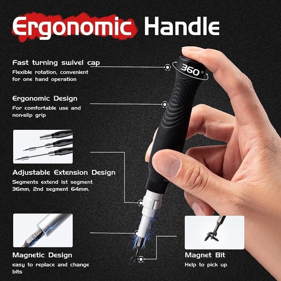 EZARC Precision Screwdriver Set, Laptop Screwdriver Kit, 145 in 1 Magnetic Compu - Picture 3 of 7